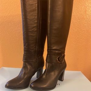 Antonio Melani Percys Black Boots 6 Wide Calf. NWB